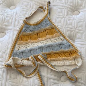 Revolution Striped Knit Top in Yellow and Cream
